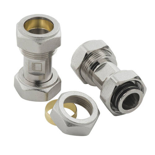 Additional image for 2 x In-Line Compression Fittings (22mm).