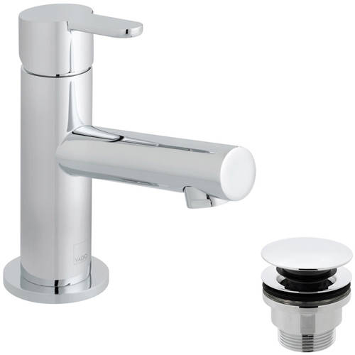 Additional image for Mini Mono Basin Mixer Tap With Universal Waste (Chrome).