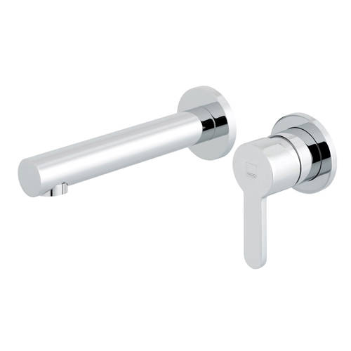Additional image for Wall Mounted 2 Hole Basin Mixer Tap (Chrome).
