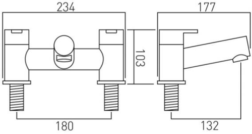 Additional image for Bath Filler Tap (Chrome).