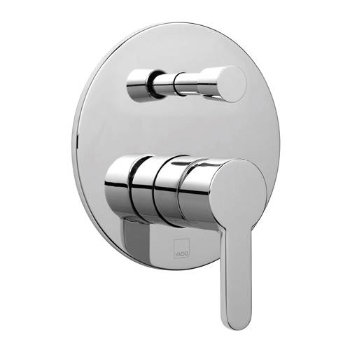 Additional image for Manual Shower Valve With 2 Outlets & Diverter (Chrome).