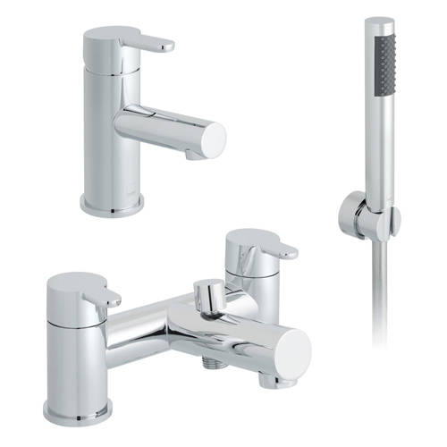 Additional image for Basin & Bath Shower Mixer Taps Pack (Chrome).