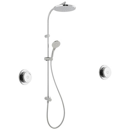Additional image for SmartDial Thermostatic Shower With Rigid Riser & Remote.