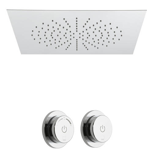 Additional image for SmartDial Thermostatic Shower With Square Head & Remote.