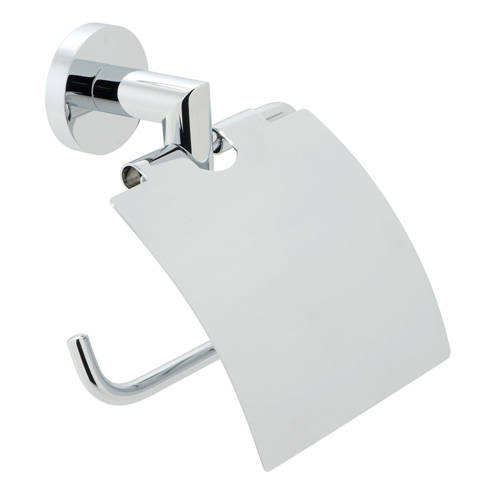 Additional image for Covered Toilet Roll Holder (Chrome).