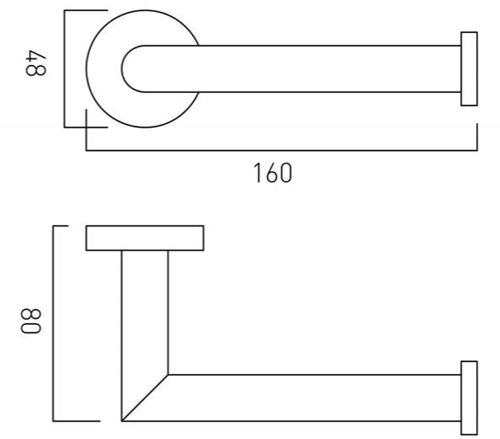 Additional image for Toilet Roll Holder (Chrome).