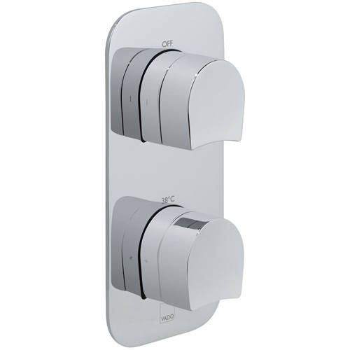 Additional image for Thermostatic Shower Valve With 1 Outlet (Chrome).