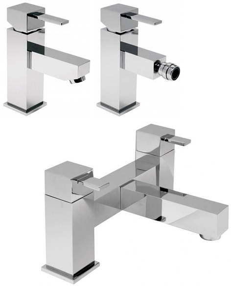 Additional image for Basin, Bidet & Bath Filler Taps Pack (Chrome).