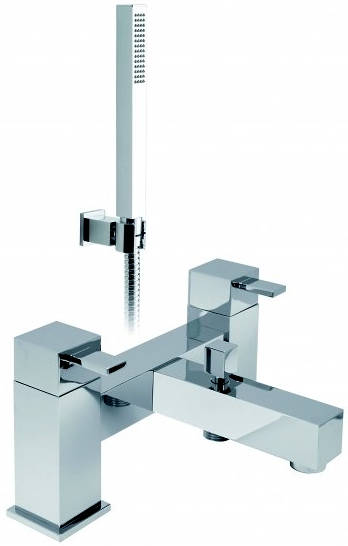 Additional image for 2 Hole Bath Shower Mixer Tap With Shower Kit (Chrome).