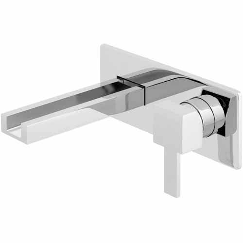 Additional image for Wall Mounted Waterfall Basin Mixer Tap (Chrome).