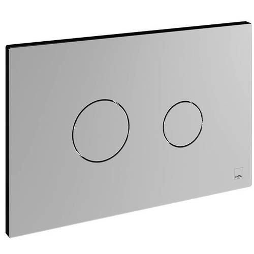 Additional image for Flush Plate With Round Buttons (Chrome).