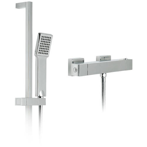 Additional image for T Exposed Thermostatic Shower Pack (Chrome).