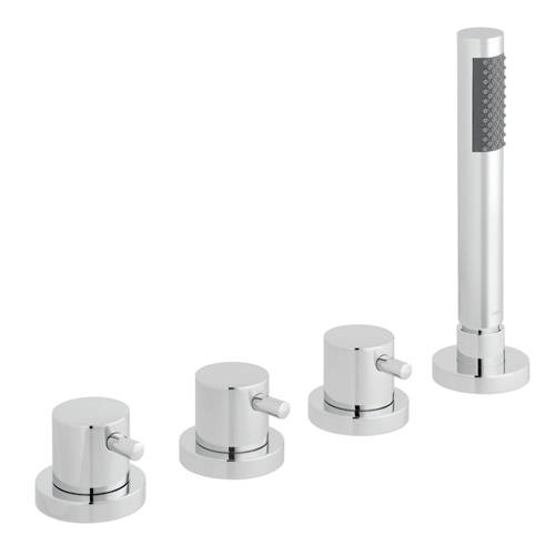 Additional image for 4 Hole Bath Shower Mixer Tap With Kit (Without Spout).
