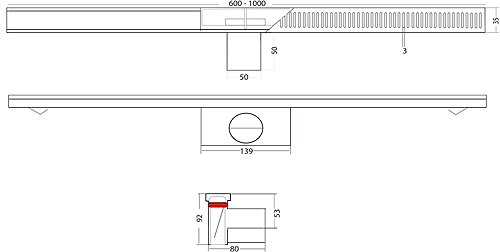 Additional image for Perfect Line Shower Channel 1000x35mm.