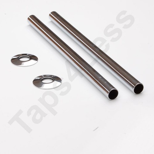 Additional image for Sleeve Kit For Radiator Pipes (300mm, Chrome).