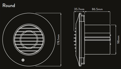 Additional image for Extractor Fan With PIR Sensor & Kit (100mm).