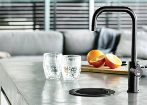Additional image for Stand Alone Tap Font & Drip Tray Kit (Matt Black).