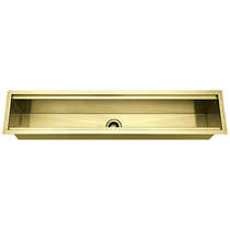 1810 accessory trough channel sink (900x160mm, gold brass).