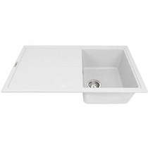 1810 Bladeuno 860i Inset 1.0 Bowl Kitchen Sink (860x500, Polar White).