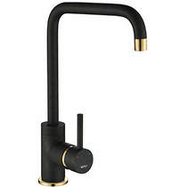 1810 Purquartz Cascata Kitchen Tap (Metallic Black & Gold Brass).