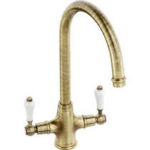 Abode ludlow monobloc kitchen tap (antique brass).