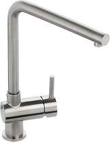 Abode Quala Monobloc Kitchen Tap With Swivel Spout (Stainless Steel).