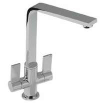 Abode Linear Flair Kitchen Tap With Swivel Spout (Brushed Nickel).