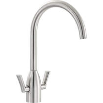 Abode Airo Kitchen Tap With Dual Levers (S Steel).