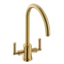 Abode Atlas Kitchen Tap With Dual Levers (Br Brass).