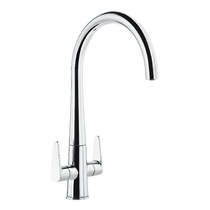 Abode Coniq-R Kitchen Tap With Dual Levers (Chrome).