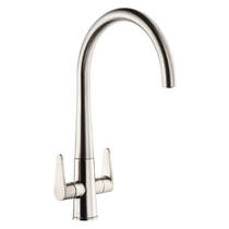 Abode Coniq-R Kitchen Tap With Dual Levers (Br Nickel).