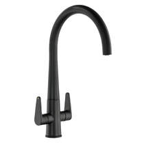 Abode Coniq-R Kitchen Tap With Dual Levers (M Black).