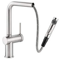 Abode Fraction Pull Out Kitchen Tap (Br Nickel).
