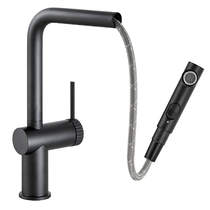 Abode Fraction Pull Out Kitchen Tap (M Black).