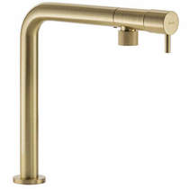 Abode Agilis Single Lever Kitchen Tap (Brushed Brass).