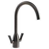 Abode Airo Kitchen Tap With Dual Levers (Gunmetal).