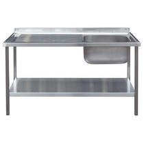 Acorn Thorn Catering Sink With LH Drainer & Legs 1200mm (Stainless Steel).
