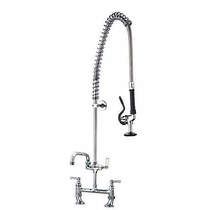 Acorn Thorn Pre Rinse Twin Catering Tap With 16" Pot Filler Spout (Chrome).