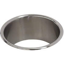 Acorn thorn countertop waste chute (173mm, stainless steel).