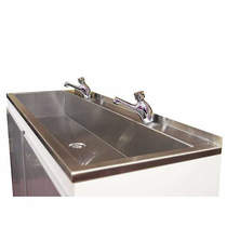 Acorn Thorn Sit On Wash Trough With Tap Ledge 1200mm (Stainless Steel).