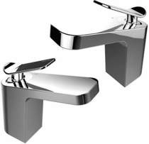 Bristan alp mono basin & 1 hole bath filler tap pack (chrome).