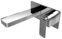 Bristan Alp Wall Mounted Basin Mixer Tap (Chrome).