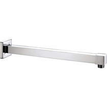 Bristan Accessories Wall Mounted Square Shower Arm 330mm (Chrome).
