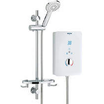 Bristan Bliss Electric Shower With Digital Display 10.5kW (Gloss White).