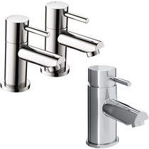 Bristan Blitz Basin Taps & Bath Filler Tap Pack (Chrome).