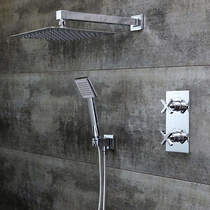 Bristan Casino Shower Pack With Arm, Square Head & Handset (Chrome).