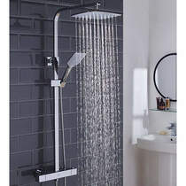 Bristan Craze2 Thermostatic Rigid Riser Kit With 2 Heads (Chrome).