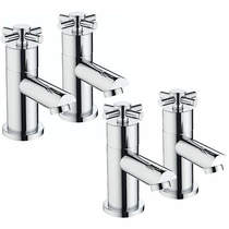 Bristan Decade Basin & Bath Taps Pack (Pair, Chrome).