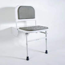 Bristan Commercial DocM Folding Shower Seat With Legs (White).