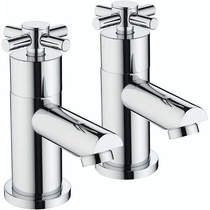 Bristan Decade Basin Taps (Pair, Chrome).